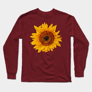 A flower with the Sun on its face Long Sleeve T-Shirt